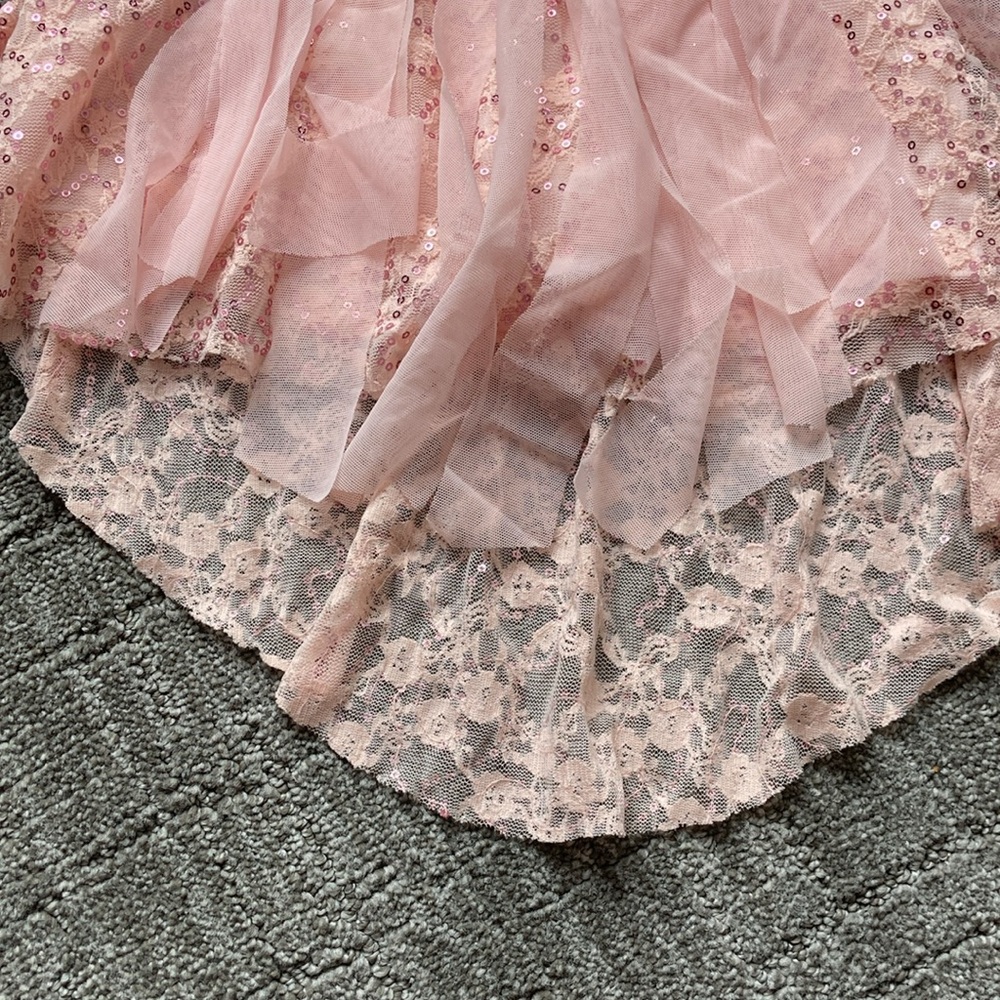 Kelle Laced Dance Costume w/ Sequin in Pink - Picture 4 of 14